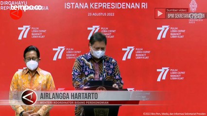 Menko Airlangga: PPKM Level 1 Diterapkan di Luar Jawa-Bali