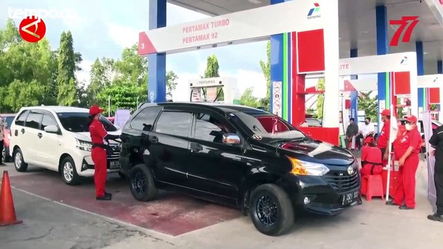 Hari Terakhir BBM Gratis di Palangka Raya Menyambut HUT Ke-77 RI