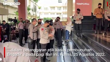 Dua Jenderal dan Tiga Kombes Jadi Saksi Sidang Etik Ferdy Sambo
