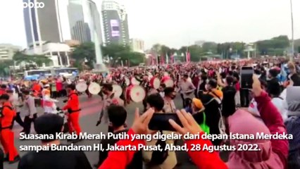 Kirab Merah Putih Sepanjang 1.700 Meter di Depan Istana Merdeka