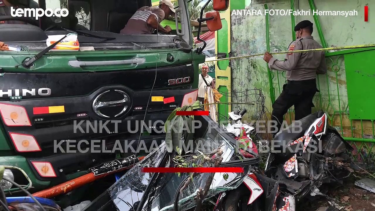 KNKT Ungkap Penyebab Kecelakaan Maut Truk Trailer di Bekasi