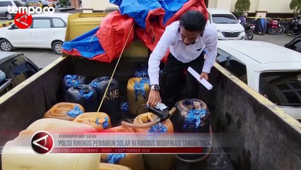 Modifikasi Tangki Truk Untuk Timbun Solar, Dua Pelaku Diringkus Polisi