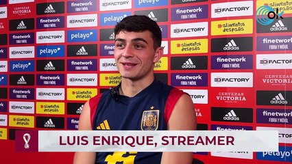 Pedri: "Nos reímos mucho con los streamings de Luis Enrique"