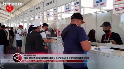 Gelaran Balap WSBK, Gubernur NTB Ingin Warga Lokal Dapat Harga Khusus