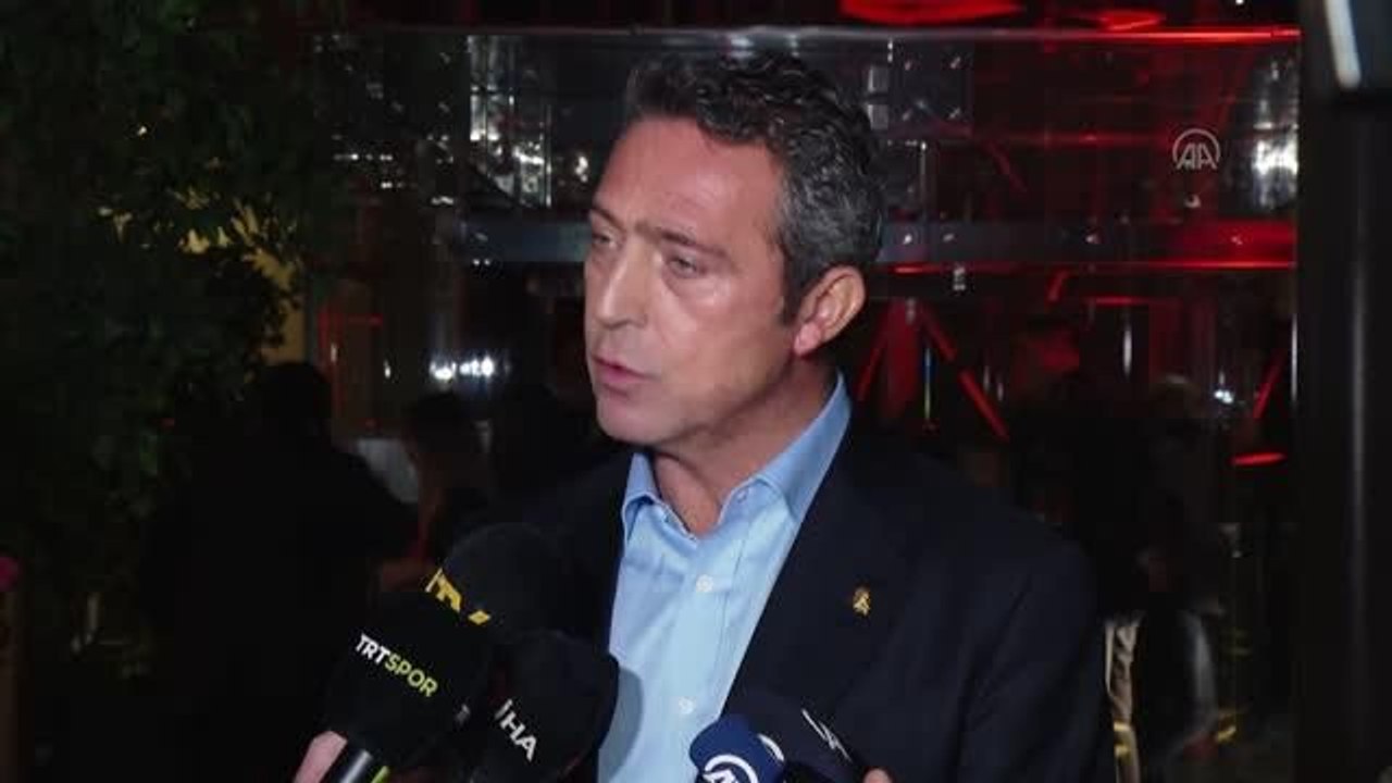 Kulüpler Birliği Vakfı Başkanı Ali Koç, vakıf toplantısının ardından konuştu (1)