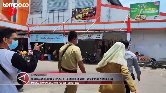 Pemkab Bangka Bakal Anggarkan Rp950 Juta untuk Revitalisasi Pasar Sungailiat