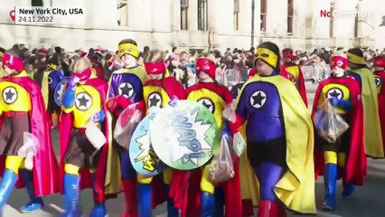 WATCH: Macy’s Thanksgiving Day Parade hits the streets of New York