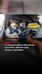 Anies Baswedan Jadi Sopir Angkot Jaklingko JAK 26