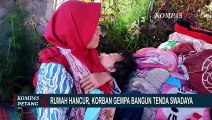 Pengungsian Penuh, Korban Gempa Bangun Tenda Swadaya Hingga Anak Jatuh Sakit