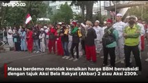 Demo GNPR dan PA 212 di Patung Kuda Monas, Tolak Kenaikan Harga BBM