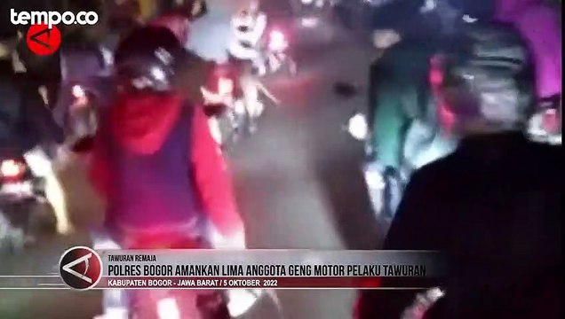 Geng Motor Meresahkan Berhasil Ditangkap di Polres Bogor