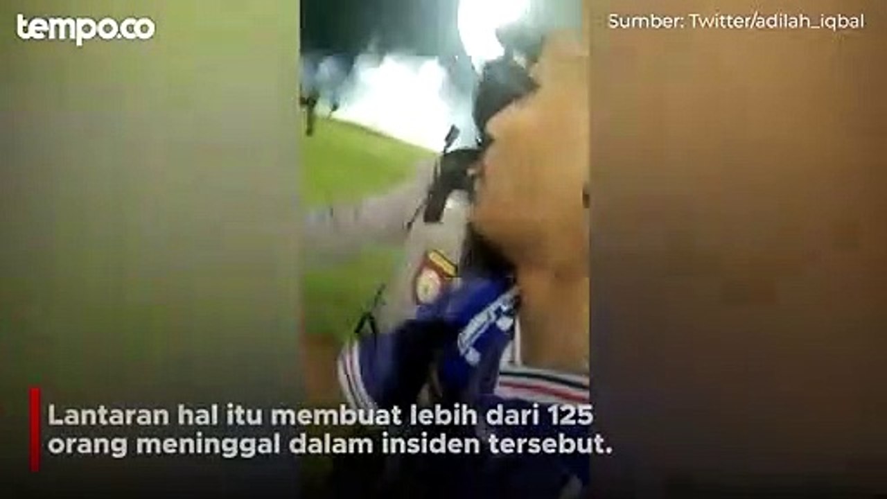 Video Suporter Arema Minta ke Polisi Agar Tak Pakai Gas Air Mata saat Tragedi Kanjuruhan