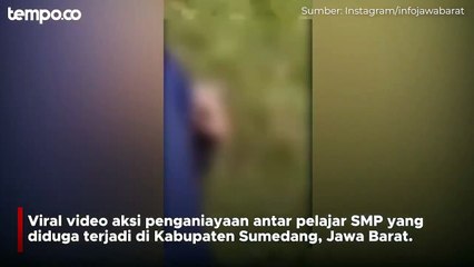 Viral Video Penganiayaan Anak SMP di Sumedang, Korban Nyaris Dilindas Motor