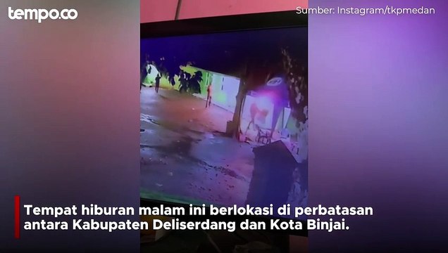 Rekaman CCTV Terduga Pelaku Pembakaran Cafe Duku Indah Binjai