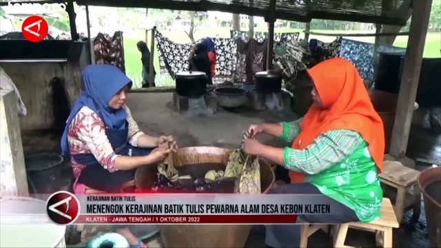 Kreasi Batik Tulis Pewarna Alam di Desa Kebon Klaten