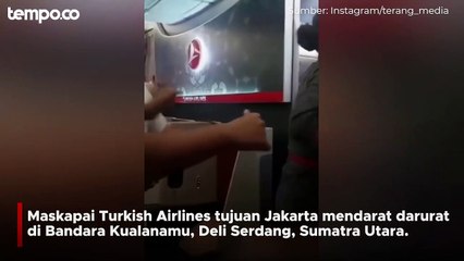 Rekaman di Dalam Pesawat Penumpang Turkish Airlines yang Bikin Onar