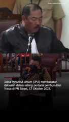Jaksa Ungkap Ferdy Sambo Tembak Kepala saat Yosua Masih Meringis Kesakitan