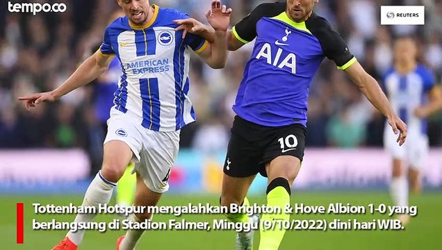Gol Tunggal Harry Kane Bawa Tottenham Hotspur Ungguli Brighton