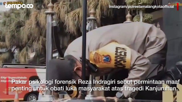 Viral Polisi Malang Sujud Mohon Ampun, Pakar: Hal Ini Sangat Penting