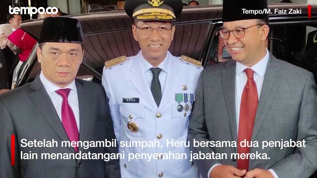Heru Budi Hartono Jadi Penjabat Gubernur DKI Jakarta, Anies Baswedan Berikan Pelukan