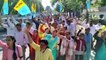नागौर के पटवारियों की रैली पहुंची धरना स्थल