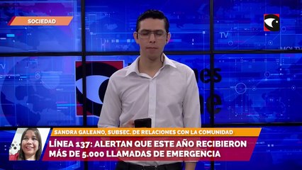 Línea 137: Alertan que este año recibieron más de 5.000 llamadas de emergencia