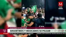 Mexicanos y argentinos protagonizan pelea campal en Mundial de Qatar 2022