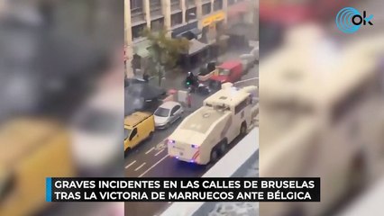 Download Video: Graves incidentes en las calles de Bruselas tras la victoria de Marruecos ante Bélgica