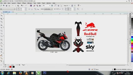 how to make a custom sticker for a new Honda PCX 160 motorbike