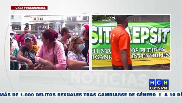 ¡Frente a Presidencial! Empleados y exempleados de INSEP (ahora SIT) exigen pago del IPC