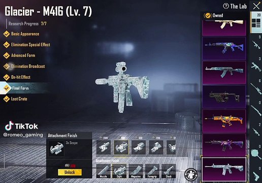 M416 Glacier Kill Msg Theek Ho Gayaaaa Youtube(Romeo Gaming) _k7romeo(MP4)