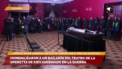 Homenajearon a un bailarín del Teatro de la Operetta de Kiev asesinado en la guerra