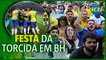 BH tem festa da torcida na estreia do Brasil na Copa