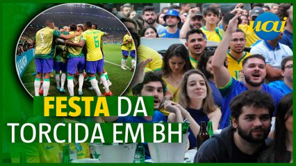 BH tem festa da torcida na estreia do Brasil na Copa