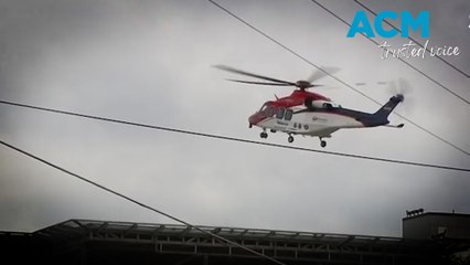 Slasher accident leaves Queensland woman fighting for her life