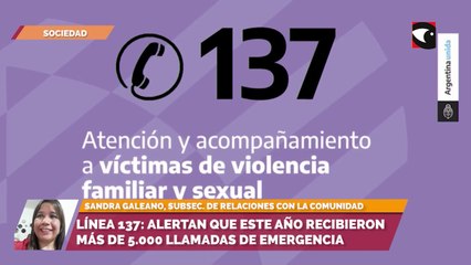 Línea 137: Alertan que este año recibieron más de 5.000 llamadas de emergencia
