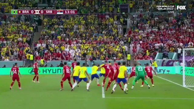 Höhepunkte der FIFA Fussball-Weltmeisterschaft 2022 zwischen Brasilien und Serbien 2022 FIFA World Cup Brazil vs. Serbia Highlights
