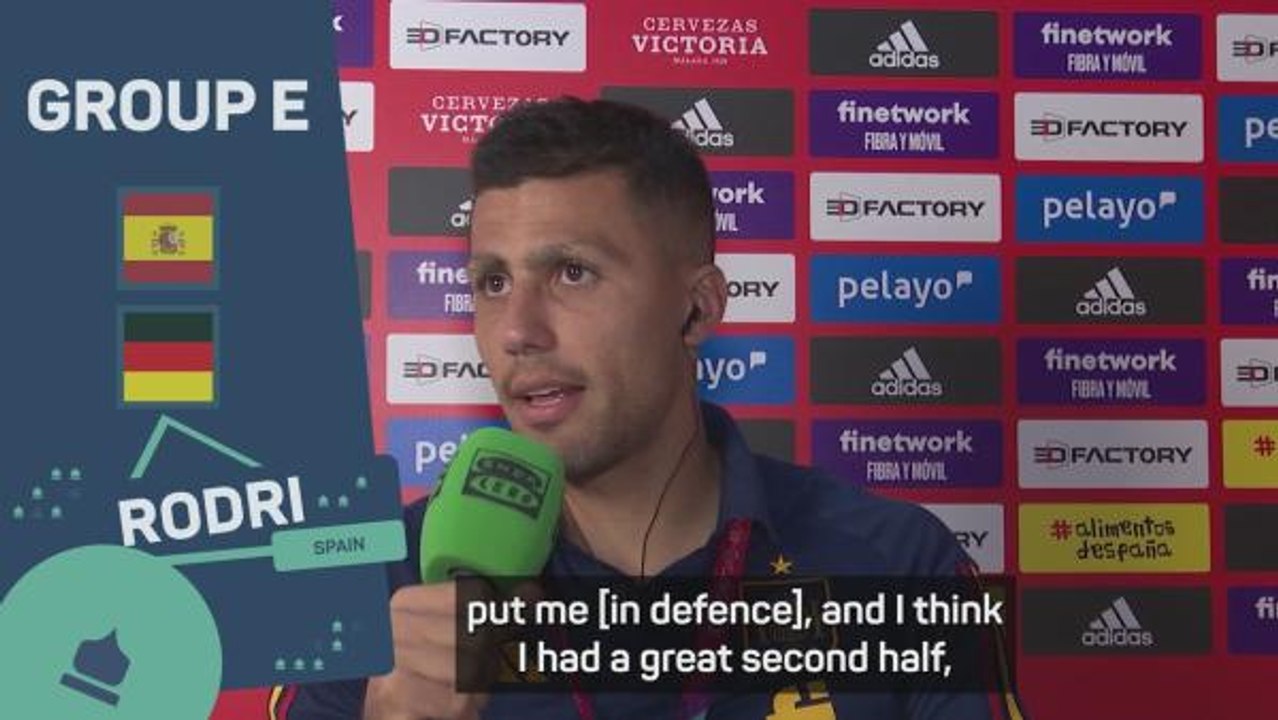 Rodri ready to continue as centre-back for Spain