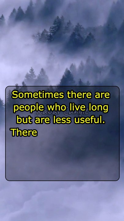 Long Or Short Life Is Not A Guarantee