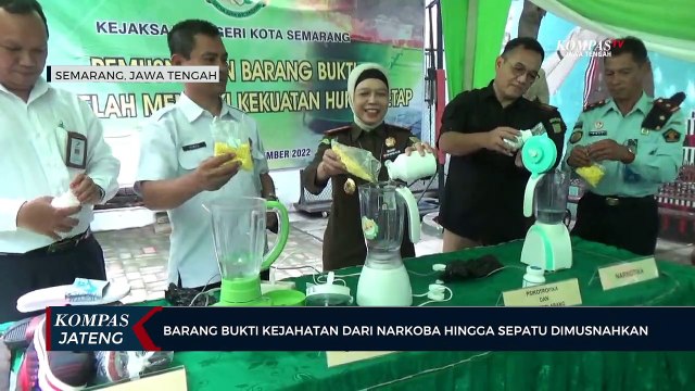 Barang Bukti Kejahatan Dari Narkoba Hingga Sepatu Dimusnahkan