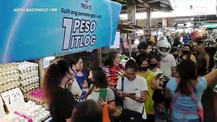1 peso promo of G-Cash anticipated by Market-goers in Davao City
