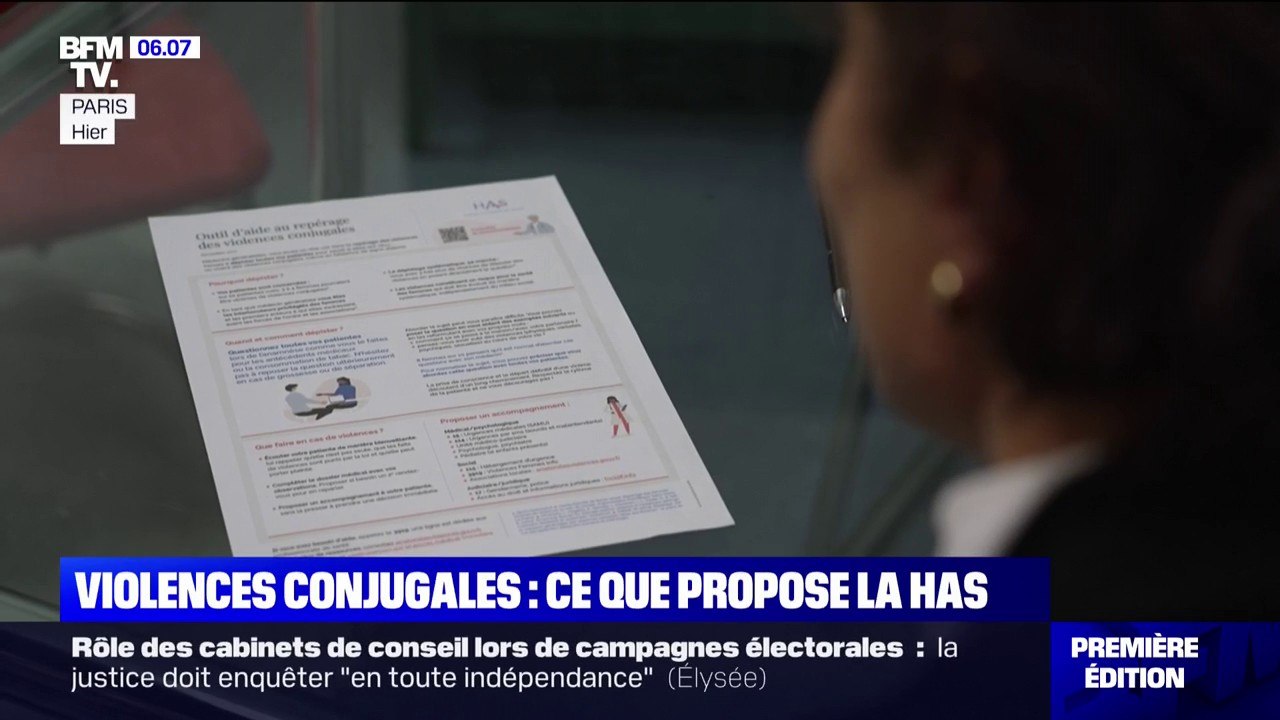 Violences conjugales: la HAS appelle les médecins à interroger systématiquement leurs patientes