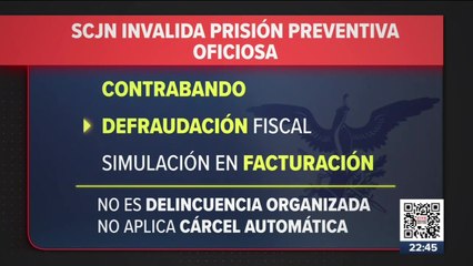 Contrabando no amerita prisión preventiva: SCJN
