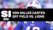 Bills' Von Miller Carted Off With Knee Injury in Detroit