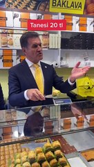 Mustafa Sarıgül’den baklava isyanı: Önceden kilosu 20 liraydı şimdi tanesi 20 lira