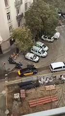 Colapso en la calle de Consell de Cent por las obras de la superilla del Eixample