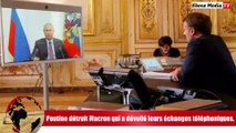 Echanges Téléphoniques : Poutine lance un avertissement Macron.