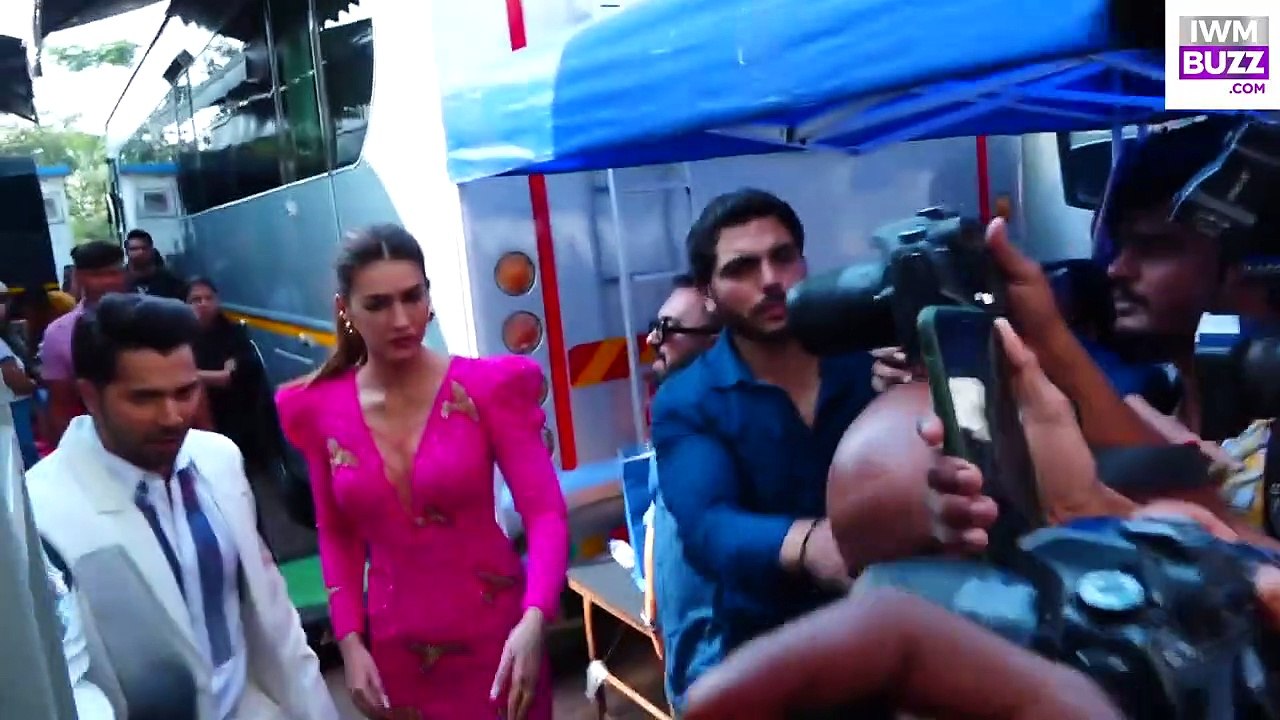 Varun Dhawan, Kriti Sanon, Madhuri Dixit, Karan Johar & Manish Spotted At Jhalak Dikhhla Jaa's Set