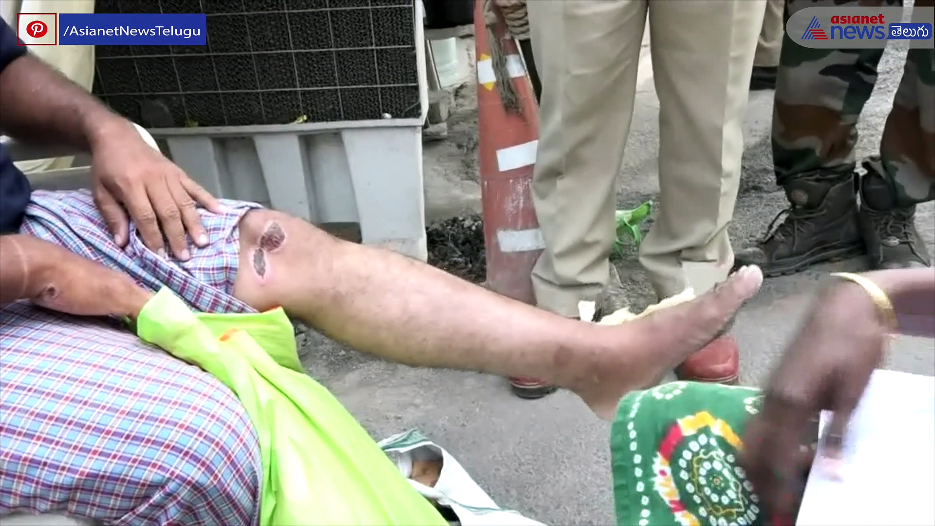 కాపాడండి మహాప్రభో... తాడేపల్లి సీఎం క్యాంప్ ఆఫీస్ వద్ద దంపతుల ఆందోళన 