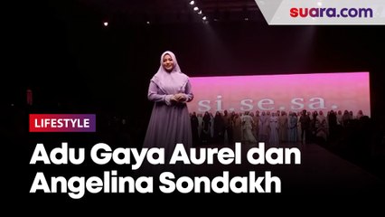 Adu Gaya Aurel Hermansyah dan Angelina Sondakh Pakai Gamis, Siapa Paling Kece?